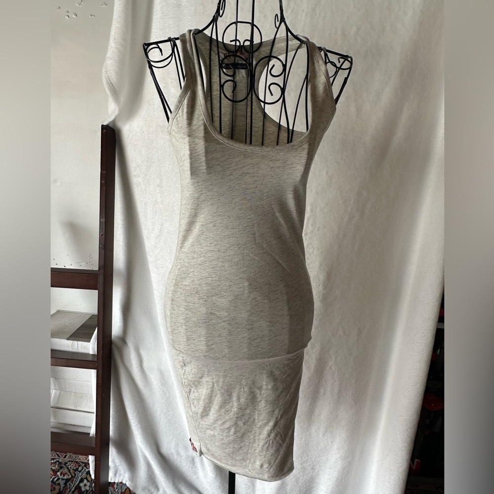 Talia Snap Slit Dress, size XS, Grey